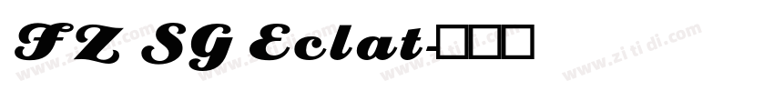 FZ SG Eclat字体转换